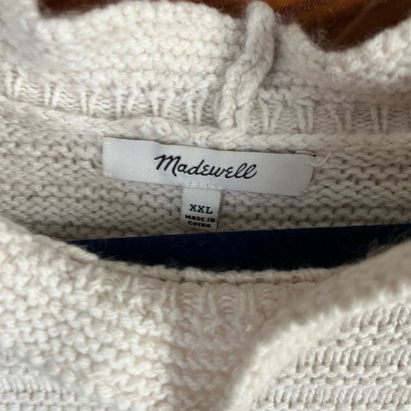 Madewell Elegant White Sweater, XXL - Picture 3 of 3